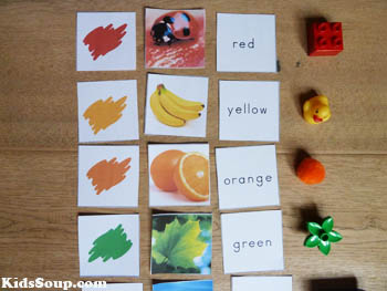 Rainbow colors activities and games for preschool and kindergarten