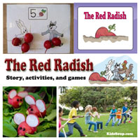 Preschool Kindergarten Red Radish Online Book and Activities