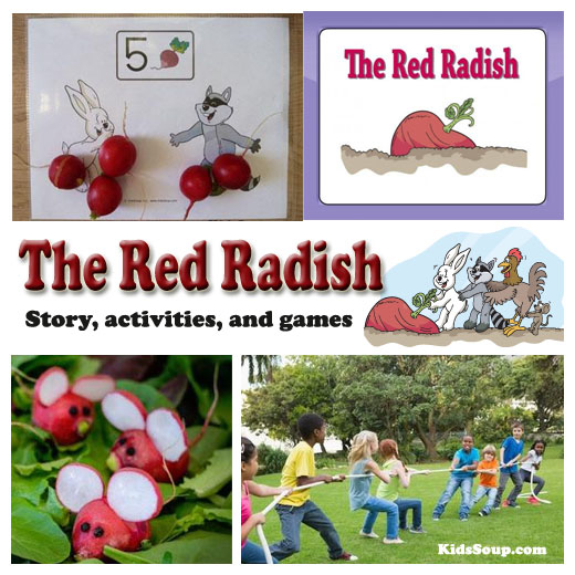 The Red Radish activities and games for preschool and kindergarten