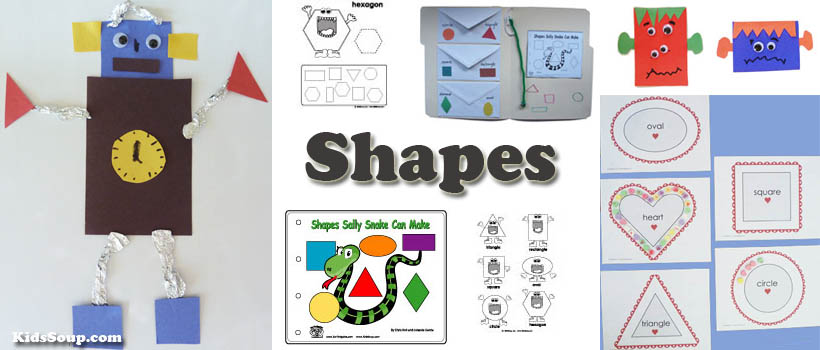 preschool and kindergarten shapes activities and games