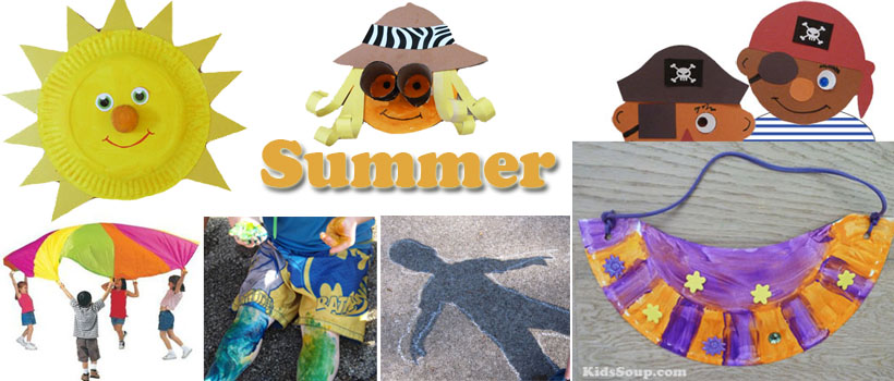 preschool and kindergarten summer activities and crafts