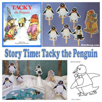Tacky the Penguin Literacy Activities for preschool and kindergarten