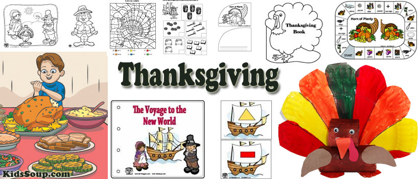 Preschool and kindergarten Thanksgiving activities and crafts