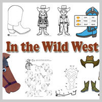 Preschool Kindergarten Wild West Activities and Games