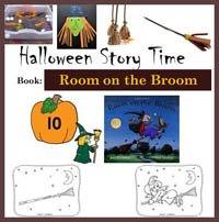 Preschool Kindergarten Broom and Witches Activities