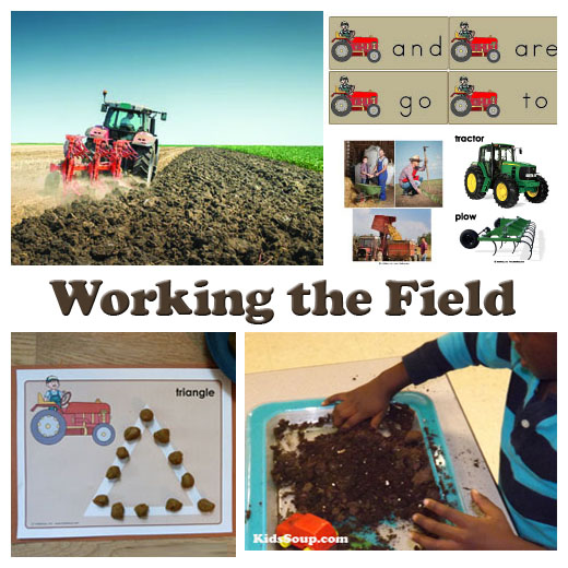 Farm and tractor preschool activities and games
