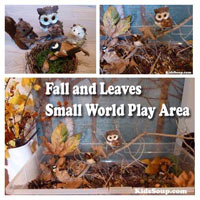 Owl and Fall Small World Pretend Play Area