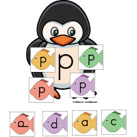 Same or different letter activities and game for preschool