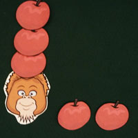 10 Apples Up On Top preschool kindergarten felt rhyme activity