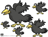 Crows activities and games for preschool and kindergarten