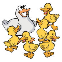 Five little ducks felt story rhyme and activity for preschool