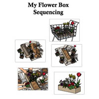 Flower Garden sequencing activity and printables for preschool and kindergarten