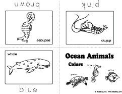 preschool and kindergarten ocean animals booklet activity and printables