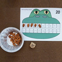 Alligator teeth counting and number sense activity