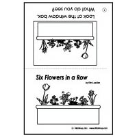 Flower garden emergent reader booklet and activities for kindergarten