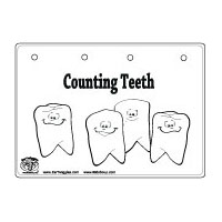 Counting Teeth Booklet and Number Sense Activity for kindergarten