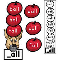 10 Apples Up On Top preschool kindergarten word family activity