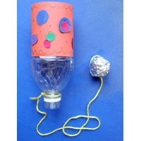 Earth Day Recycled Bottle craft idea and game