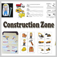 Preschool Kindergarten Construction Zone Activities and Crafts