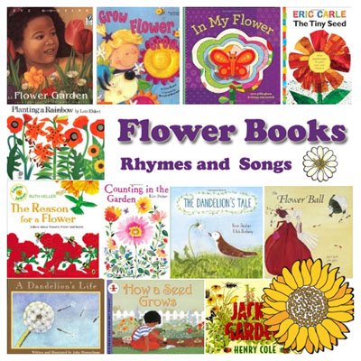 Books and a Song Art Print Flowers
