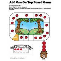 Apple On Top preschool kindergarten addition board game