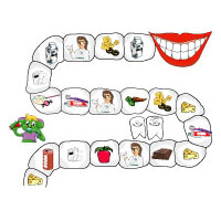 Teeth preschool and kindergarten board game