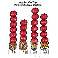 10 Apples Up On Top preschool kindergarten math activity