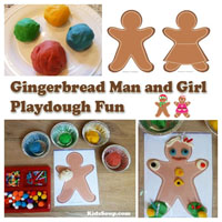 Preschool, Kindergarten, The Gingerbread Man Fine Motor Skills Activities