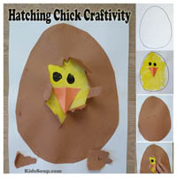 Preschool Kindergarten Chick Hatching Craft and Science