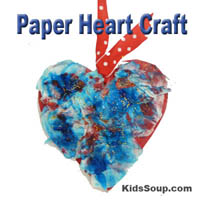 Preschool Kindergarten Heart Craft and Fine Motor Skills