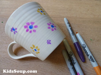 Succulents tea cup Mother's Day craft for preschool