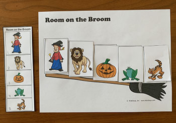 Room on the Broom Ordinal Number Preschool Activity