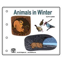 preschool and kindergarten Animals in Winter emergent reader printables
