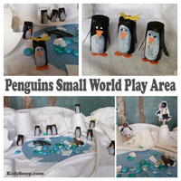Penguin Small World Play Area for preschool