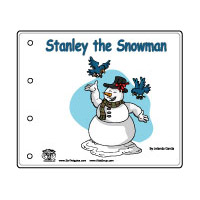 preschool and kindergarten Stanley the Snowman emergent reader printables