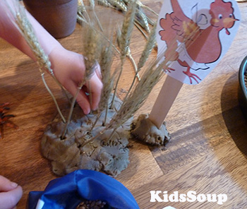 Little Red Hen small world play - fine motor skills