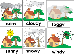 Weather cards and activities for preschool
