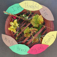 Preschool Kindergarten I'm thankful for Earth Day Craft and Activity