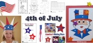 4th of July activities, crafts, and games for preschool and kindergarten