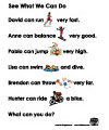 See what I can do activity