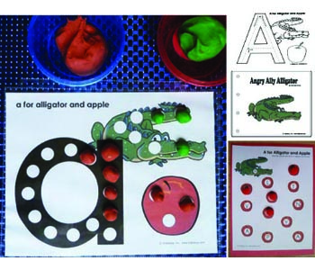 A for Alligator and Apple Preschool Activities and Printables