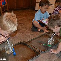 Water Music und Play preschool activity