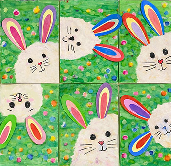 Bunny preschool artwork