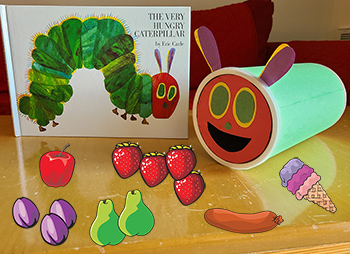 Classroom Decoration Use a red and a few green balloons to create a caterpillar. Glue eyes and antennas to the red balloon to make the face.  Hungry Caterpillar decorations: 