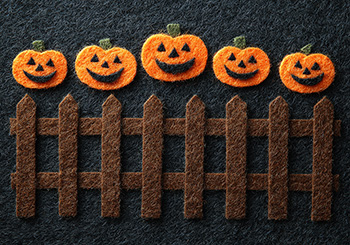 Five Little Pumpkins Finger Reim and Felt Story for preschool
