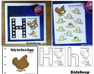 H is for Hen and Hat Activities ABC Twiggles