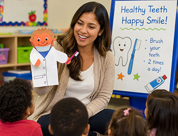 Healthy Teeth preschool lesson and activity