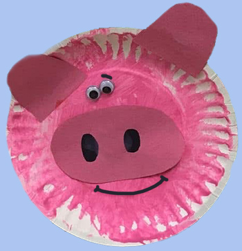 Preschool Pig craft - Make Your Own Paper Plate Pig