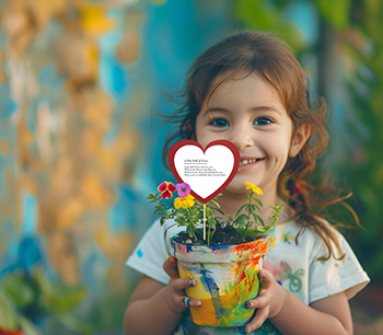 A Pot Full of Love Mother's Day craft and poem for children