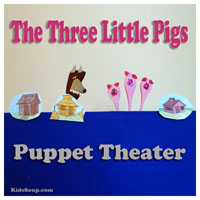 The Three Little Pigs Puppet Theater
